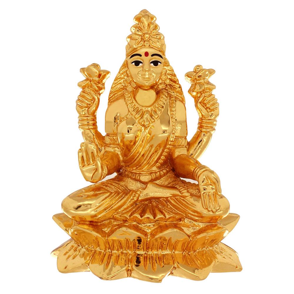 Gold Goddess Lakshmi Statue Gold Goddess Lakshmi Statue